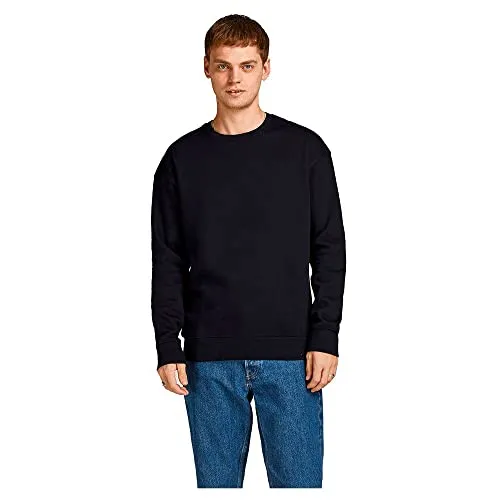 JACK & JONES Herren Basic Sweater JJESTAR - Kapuzenpullover für Herren, warmer Jumper ohne Kapuze mit tief angesetzten Schultern für lässigen Tragekomfort.