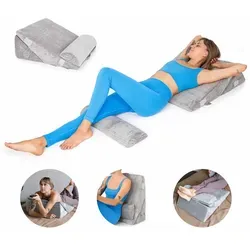 KomfortKissen Orthopädisches, Grau, Textil, 57x56 cm, Wohntextilien, Kissen