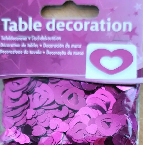 Konfetti Geburtstag Jubiläum 14 g Herzen pink 2 Größen Deko Party Neu