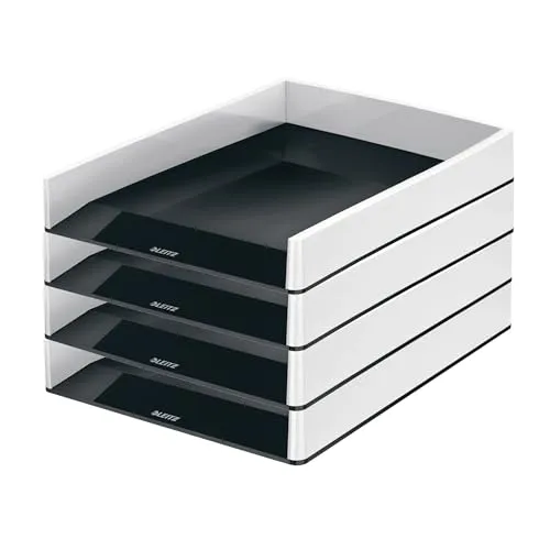 Leitz Briefkorb A4, 4er Pack in weiß von Leitz