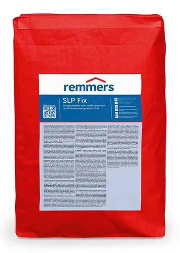Remmers SLP fix Ansetzmörtel 25kg - Plattenkleber - Mörtel für die professionelle Verlegung von Platten, ideal für Innen- und Außenanwendungen, bietet hohe Haftkraft und Flexibilität.