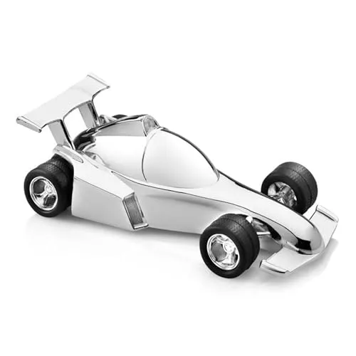 Zilverstad 6357261 Spardose Rennauto in silber von Zilverstad