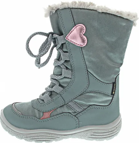 Superfit Mädchen Crystal Schneestiefel, Hellgrün Rosa 7500, 33 EU Schmal - Stiefel für Mädchen, wasserdicht und atmungsaktiv dank GORE-TEX, mit praktischem Innenzipp für schnelles An- und Ausziehen.