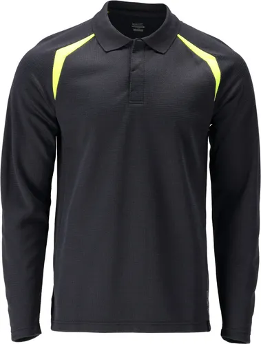 Mascot ACCELERATE MULTISAFE Polo-Shirt, Langarm 21583-327 Marine L - Poloshirt mit flammhemmenden und antistatischen Eigenschaften, ideal für anspruchsvolle Arbeitsumgebungen. Moderne Passform und fluoreszierende Kontrastfarbe für optimale Sichtbarkeit.