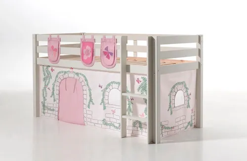Pino Spielbett Kiefer mit Baumwoll-Textilset