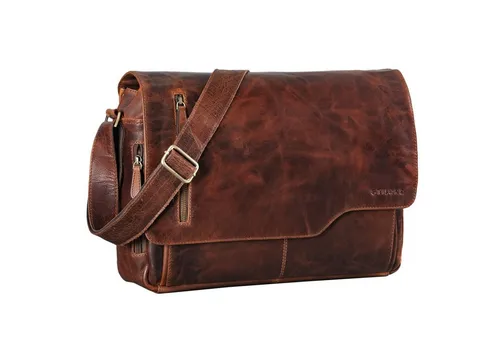 STILORD Ledertasche 'Marlon' für Herren in braun von STILORD