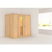 Karibu Sauna Vera Natur – Kompakte Saunakabine von Karibu