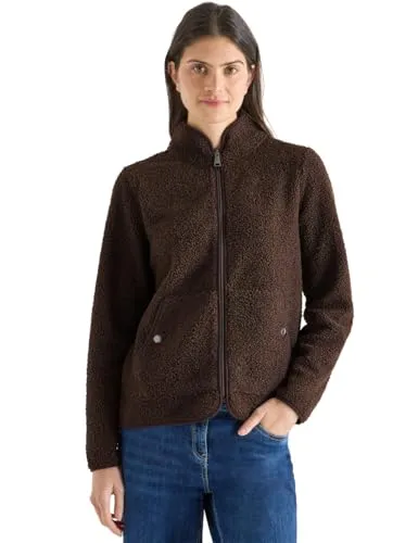 Cecil TOS Teddy T-Shirtjacke Macchiato Brown M