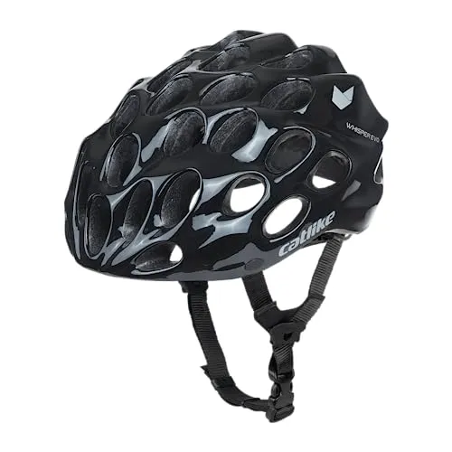 Catlike Unisex-Adult Whisper EVO Strassenhelm, Schwarz, L - Fahrradhelme mit 37 Belüftungskanälen für optimale Luftzirkulation und innovative Safety CES-Technologie für maximalen Schutz bei Stößen.