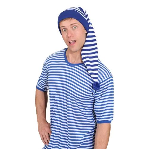 Zipfelmütze blau-weiß
