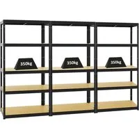 PROREGAL® Schwerlastregal MegaDeal 3x Slim Elephant 180x90x45cm