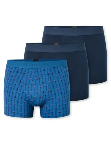 Schiesser Herren 3 Pack Bio Baumwolle Multipack Boxershorts - Herren-Boxershorts aus 95% Bio-Baumwolle, angenehm weich und formstabil für hohen Tragekomfort.