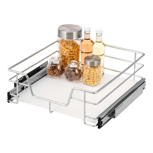 bremermann Teleskopschublade 50 cm - Küchenschubladeneinsätze mit Teleskop-Vollauszug für optimalen Zugriff auf alle Gegenstände, ideal für Küche, Bad und Schlafzimmer.