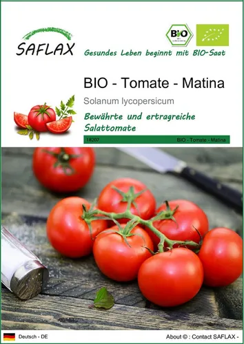 SAFLAX Gemüsesamen SAFLAX - Samen - BIO - Tomate - Matina
