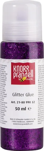 Glitter Glue 50ml dunkellila, 