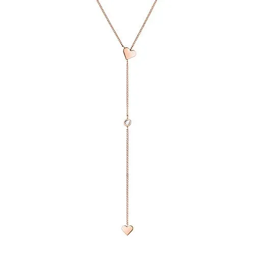 Tamaris Damen Halskette in Roségold aus Edelstahl - Ketten für Damen, variabel verstellbar und ideal als Geschenk in hochwertiger Geschenkverpackung.