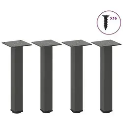 vidaXL Couchtischbeine 4 Stk. Anthrazit 42-44 cm Stahl