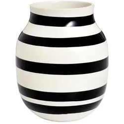 Kähler Omaggio Vase H20 cm schwarz in schwarz von Kähler
