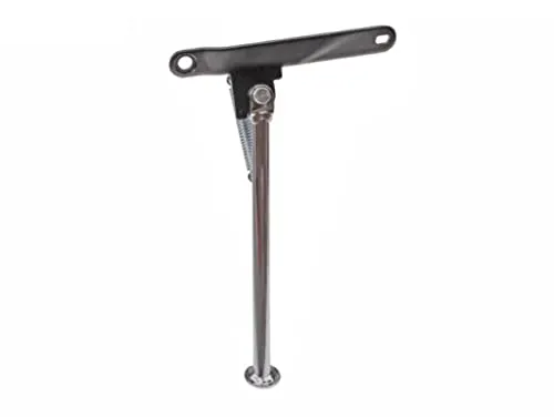 Seitenständer Chrom passend für Zündapp C50, KS50, GTS50, Hai, CS, CX, Sport 50 – Robuster Ständer mit schwarzem Halter