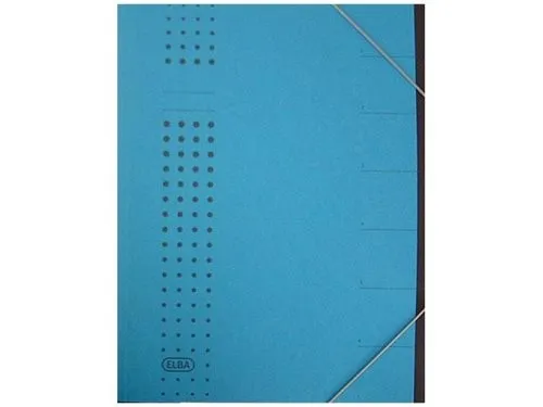 ELBA chic Ordnungsmappe A4 blau Fächer 1-7 Karton