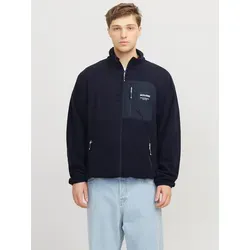 JACK & JONES Jjtheo Fleece Jacket - Funktionsjacke aus weichem Fleece, ideal für aktive Freizeit. Mit durchgehendem Reißverschluss, praktischen Taschen und einem stylischen Stehkragen.