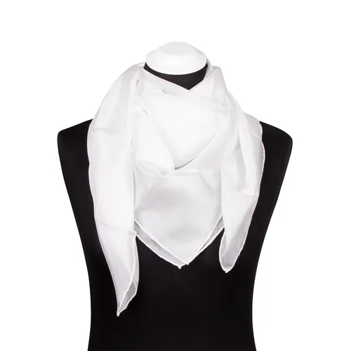 Seidentuch Halstuch Tuch naturweiß weiß Seide 90x90cm in weiß von TINITEX