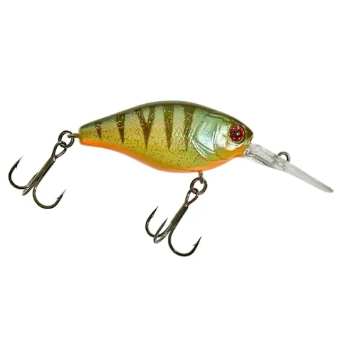 Illex Diving Cherry 48 Agressive Perch Wobbler - Kunstköder mit innovativer Wobbling- und Rolling-Action, ideal für die Jagd auf Raubfische bis 2m Tiefe, perfekt für das Angeln an Hindernissen.