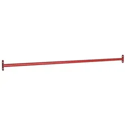 vidaXL Turnstange 125 cm Stahl Rot von vidaXL
