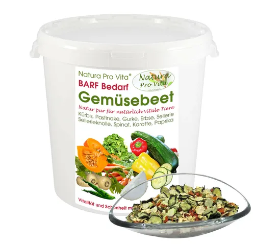 Barfgemüse Hund natürlicher Gemüsemix glutenfrei getreidefrei Natura ProVita 1kg