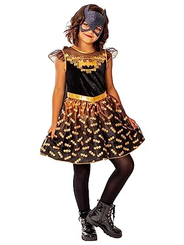 Rubie's Offizielles DC Batgirl Deluxe-Kinderkleid, Superhelden-Kostüm, Größe XL, 9–10 Jahre, Halloween, Halloween