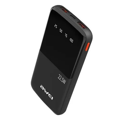 Powerbank 10000mAh P10K 22,5W 2xUSB + USB-C AWEI 6954284008518