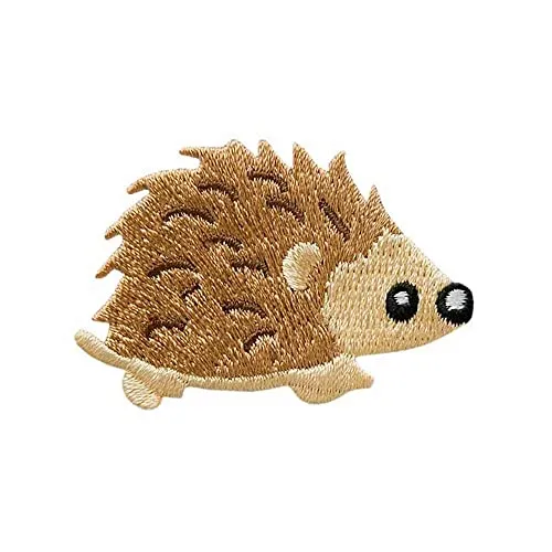 Mono-Quick Bügelbild Aufnäher Patch Applikation zum Aufbügeln Igel 5,0 x 3,5 cm