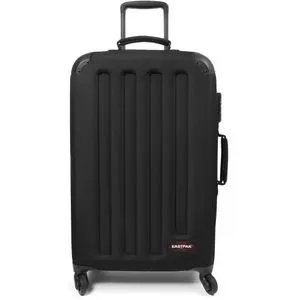 Eastpak Tranzshell M Reisekoffer schwarz - Hartschalenkoffer mit 56 Litern und 4 drehbaren Rollen, leicht und strapazierfähig. Ideal für sichere Reisen dank TSA-Zahlenschloss und ergonomischer Teleskopstange.
