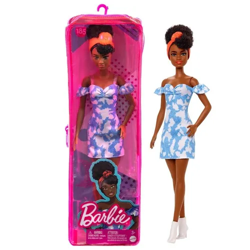 Mattel Barbie Fashionistas Puppe gebleichtes Jeanskleid