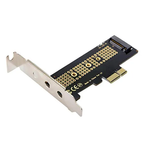 chenyang M.2 NVME auf PCIe 3.0 X1 Adapter NVME/AHCI SSD auf PCI Express Erweiterungskartenadapter mit 8cm/12cm Steckplatzhalterung