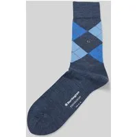 Burlington Sneakersocken mit Strukturmuster in Jeansblau, Größe 40-46