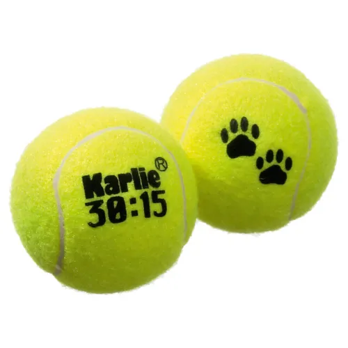 Karlie Hundespielzeug Tennisball 2er Set, 6cm Durchmesser für Hunde