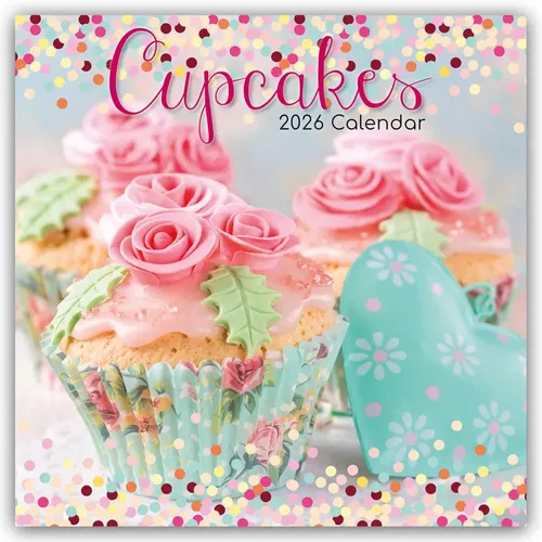 The Gifted | Cupcakes 2026 - 16-Monatskalender - Wunderschöner 16-Monatskalender mit 14 Seiten, ideal für Backfreunde. Enthält kreative Cupcake-Ideen und ist perfekt für die Wandgestaltung.