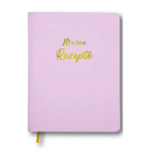 Meine Rezepte lavendel: Großes Rezeptbuch zum Selberschreiben im Leder-Look ...