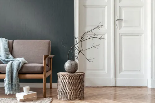 A.S. Création Vliestapete Leinenoptik Struktur Dunkelgrün 78155-7 Daniel Hechter 7 livingwalls