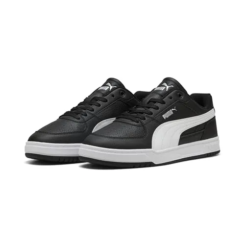 PUMA CAVEN III Unisex-Sneaker in Schwarz/Weiß/Silber - Modischer Unisex-Sneaker mit regulärer Breite und flachem Absatz. Ideal für den Alltag, bietet er Komfort und einen stylischen Look mit markanten PUMA Details.