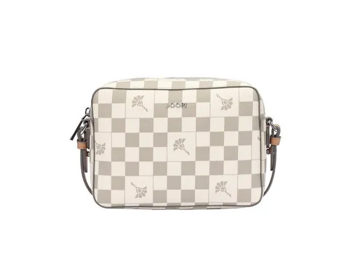 JOOP! cortina piazza cloe Umhängetasche shz - Braun mit Schachbrettmuster - Elegante Umhängetasche aus Kunstleder mit einzigartigem Karo-Design. Verstellbarer Schultergurt für optimalen Tragekomfort. Maße: 21x15x6 cm, ideal für den täglichen Gebrauch.