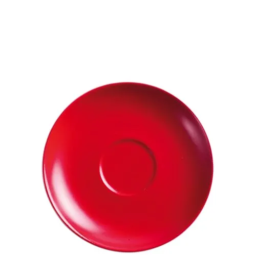 KAHLA Aronda Hello Winter cherry red Untertasse 15 cm | roter Unterteller aus Porzellan