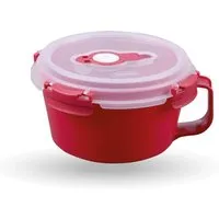Bestlivings Frischhaltebox 0,85L Frühstücksschale Im Set Rot 1er Pack