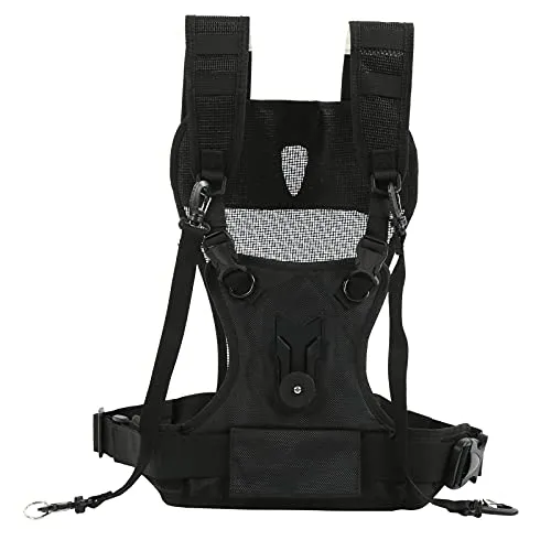 Dual-Camcorder-Tragegurte Nylon-Doppelschulter-Kameragurt-Gurt Verstellbarer Multi-Träger-Doppelkamera-Brustgurt für DSLR SLR-Camcorder Klettern Hochzeit Reisen