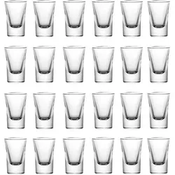 mixed24 24er Set Schnapsgläser 2cl - Stilvolle Shotgläser für jede Party - Schnapsgläser Set mit 24 glasklaren Gläsern, spülmaschinenfest und ideal für Shots. Extra dicker Boden sorgt für sicheren Stand und stilvolles Design.