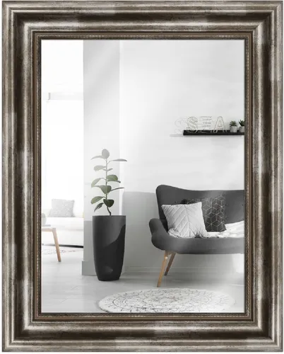 MendeFrames Wandspiegel H550 Antik silber 25x38 cm in silber von MendeFrames