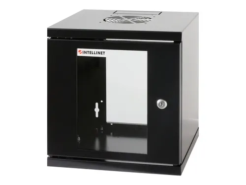 Intellinet Netzwerk-Gehäuse 15U - Wandmontage - Praktisches 15U Netzwerk-Gehäuse in Schwarz für Wandmontage. Robuste Metall- und Glastür, abnehmbare Seiten und Platz für bis zu 60 kg. Ideal für den professionellen Einsatz.