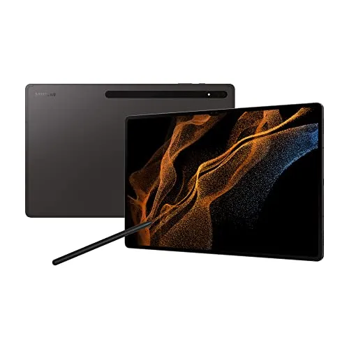 Samsung Galaxy Tab S8 Ultra - 128 GB Wi-Fi Tablet in Graphit, leistungsstarkes Multitasking für kreative Arbeiten und Mediengenuss