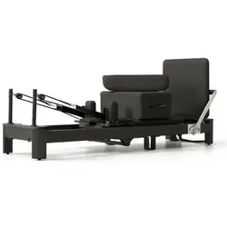 PH Fitness Pilates Reformer 218 cm – klappbar Aluminium, verstellbarer Federwiderstand, kompakt, Trainingsgerät für Zuhause, Home Gym & Studi